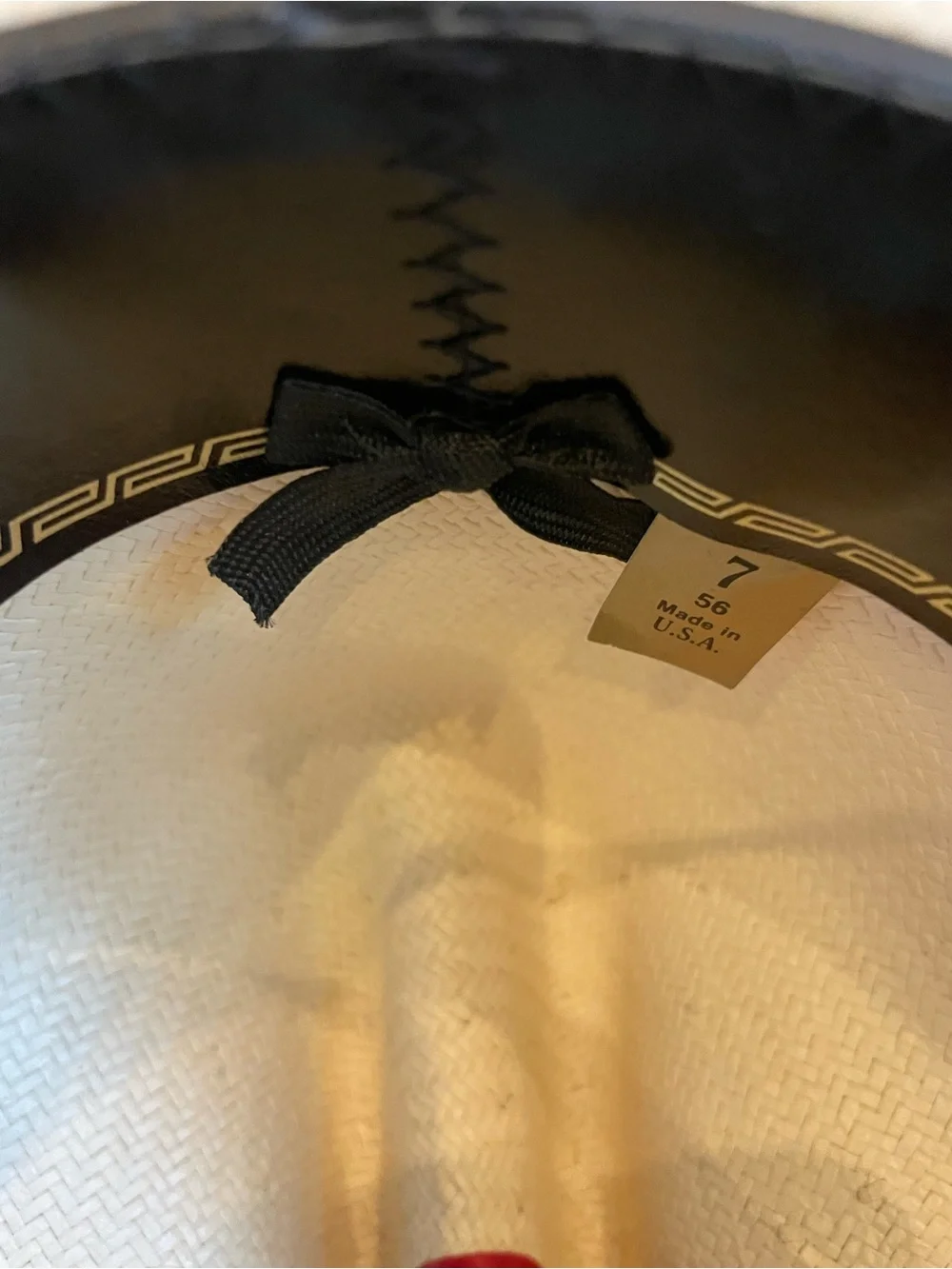 Bailey Panama Style Cowboy Hat with Black Band - Cream